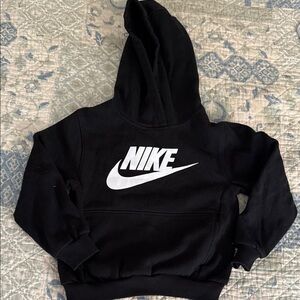Nike Kids Black and White Logo Hoodie